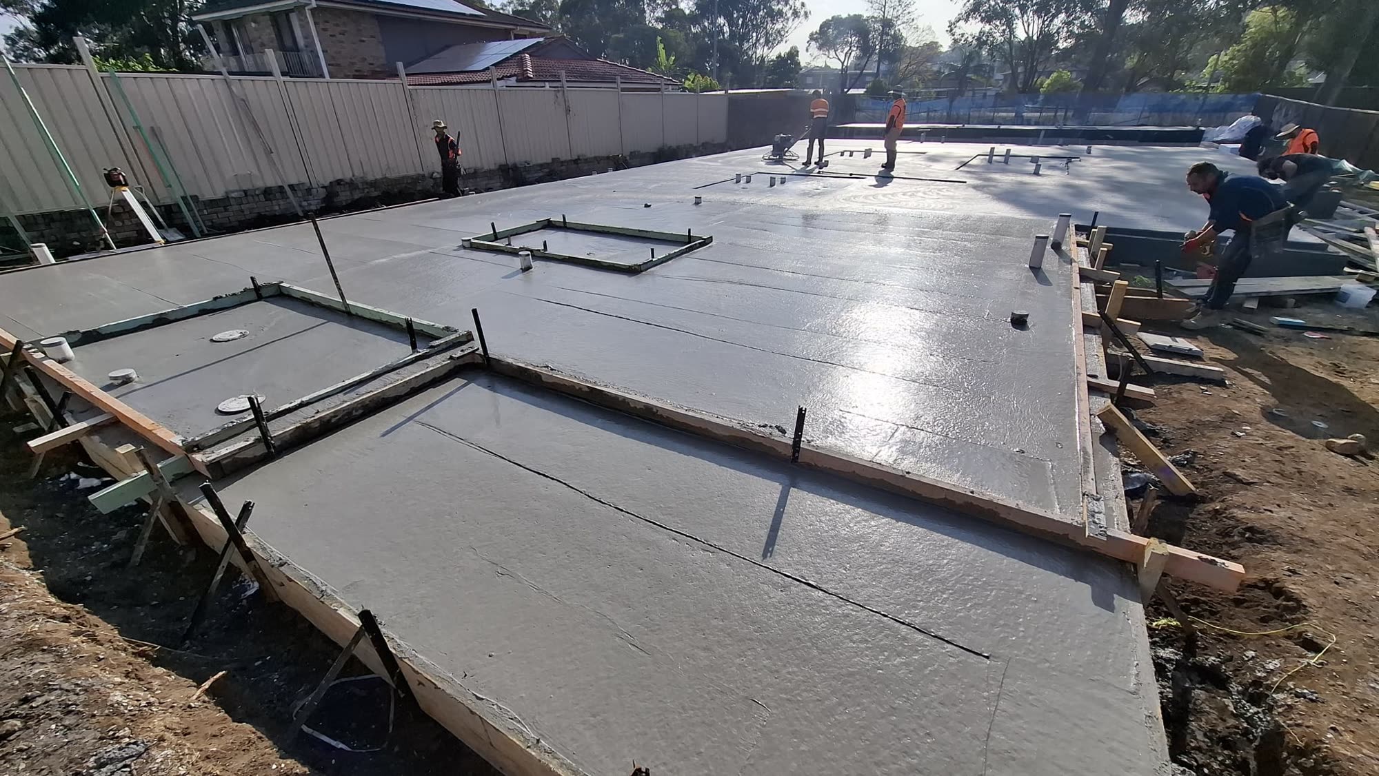 14a Lindsay St, Wentwortville — slab poured and levelled